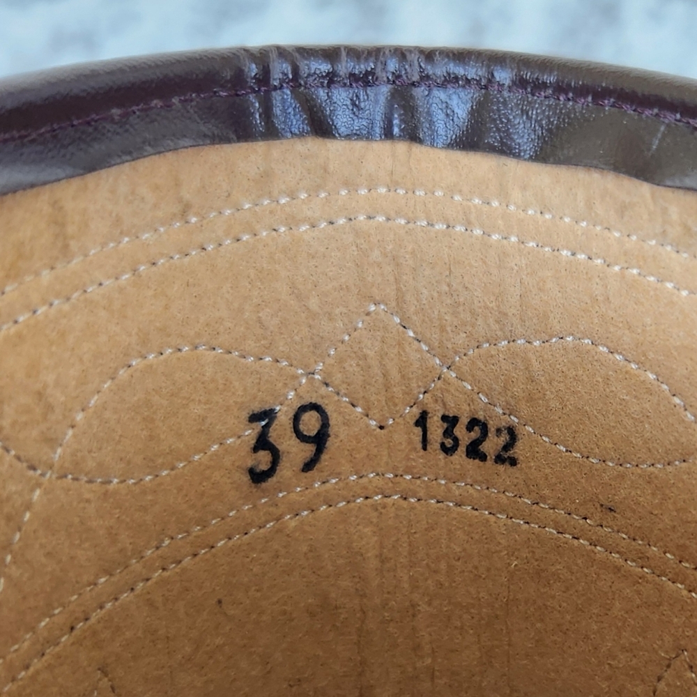 El Estribo Spanish "Camperos" Riding Boots Brown Leather | Women's Size 39, 8 US - Picture 13 of 15